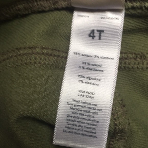 Sz 4T OshKosh B’gosh Legging khaki green - Picture 5 of 5